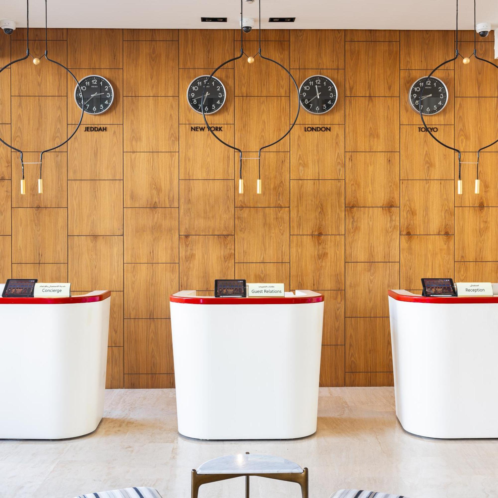 Shirvan Hotel City Yard 제다 외부 사진 The reception area