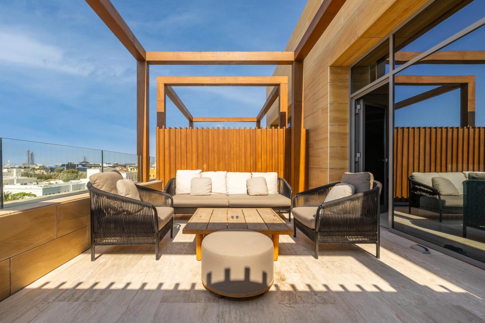 Shirvan Hotel City Yard 제다 외부 사진 The Terrace